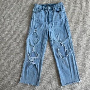 Wild Fable high rise straight leg ripped jeans